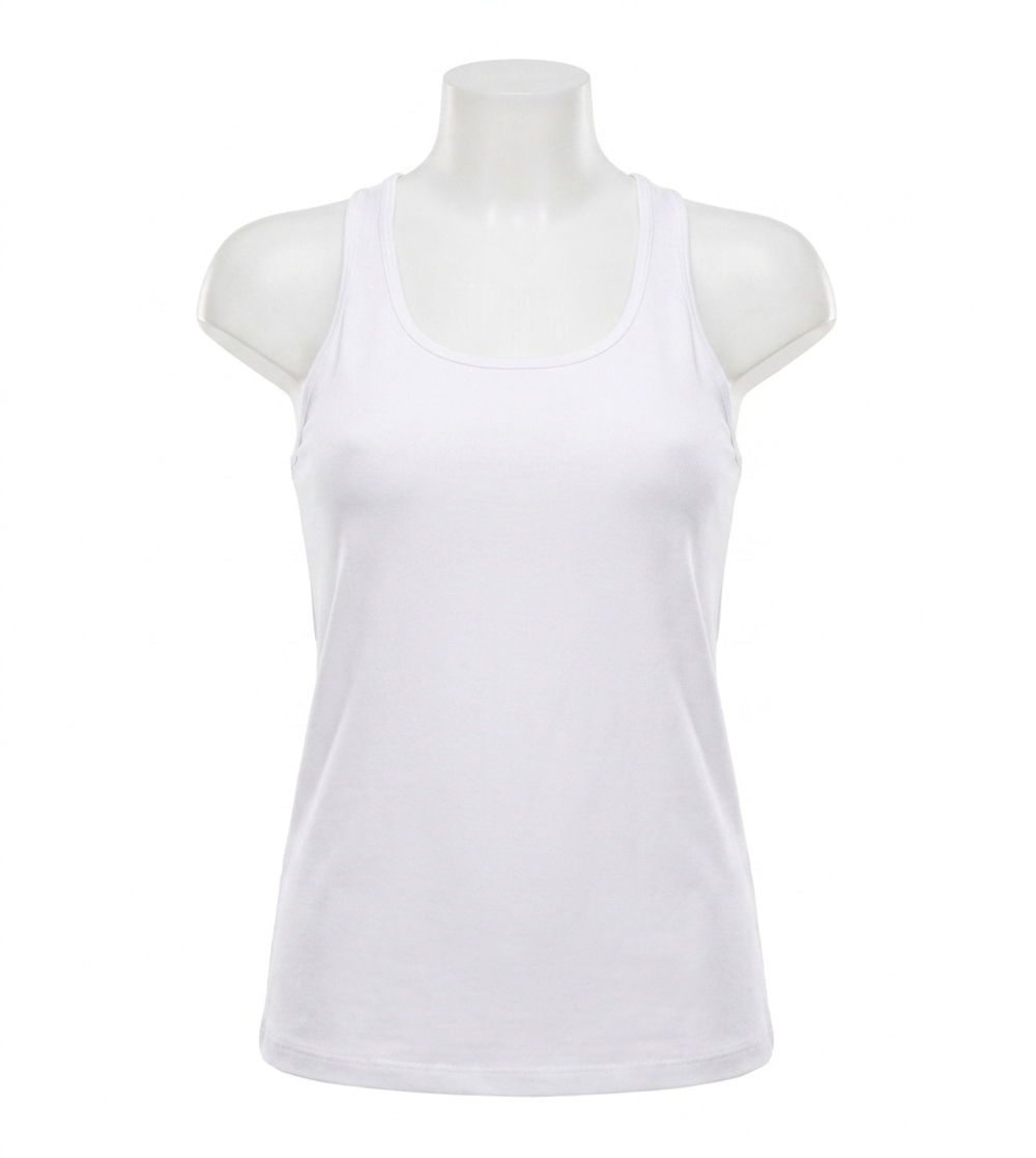 NEW ANGEL bra-friendly tank top in white